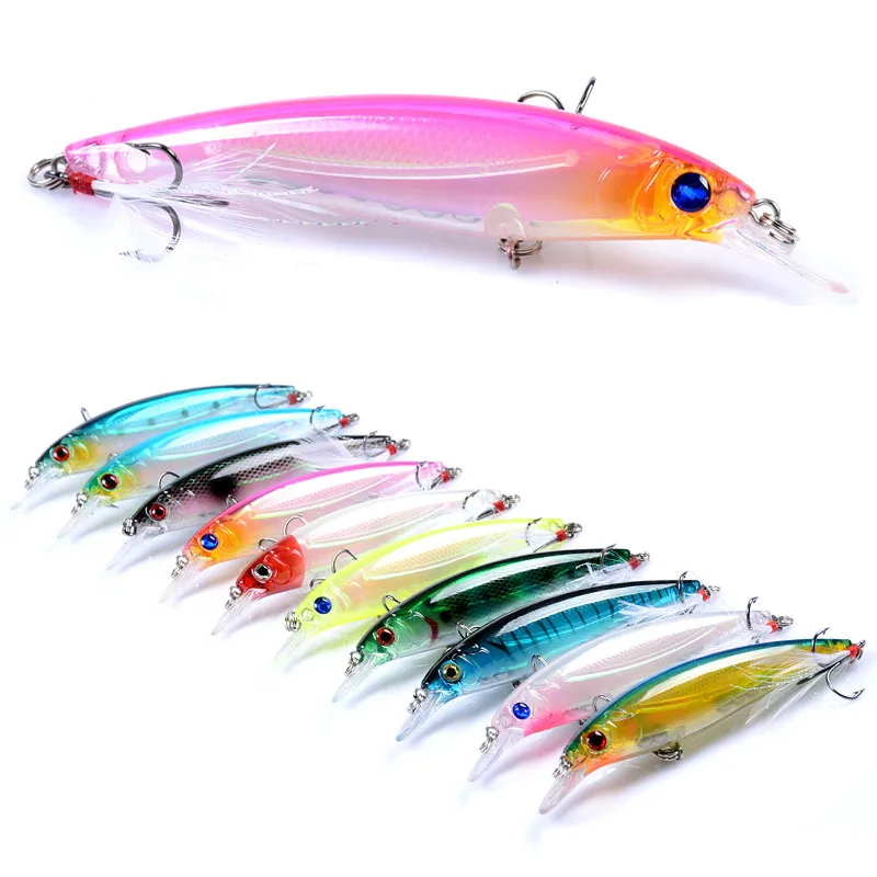 

1 шт. Topwater воблер (Wobbler) 3D приманка для рыбалки с глазками, блесна, на высоком каблуке 11 см, 13,4g жесткие приманки 3 рыболовных крючков CrankFish приманки плавающие рыболовные снасти