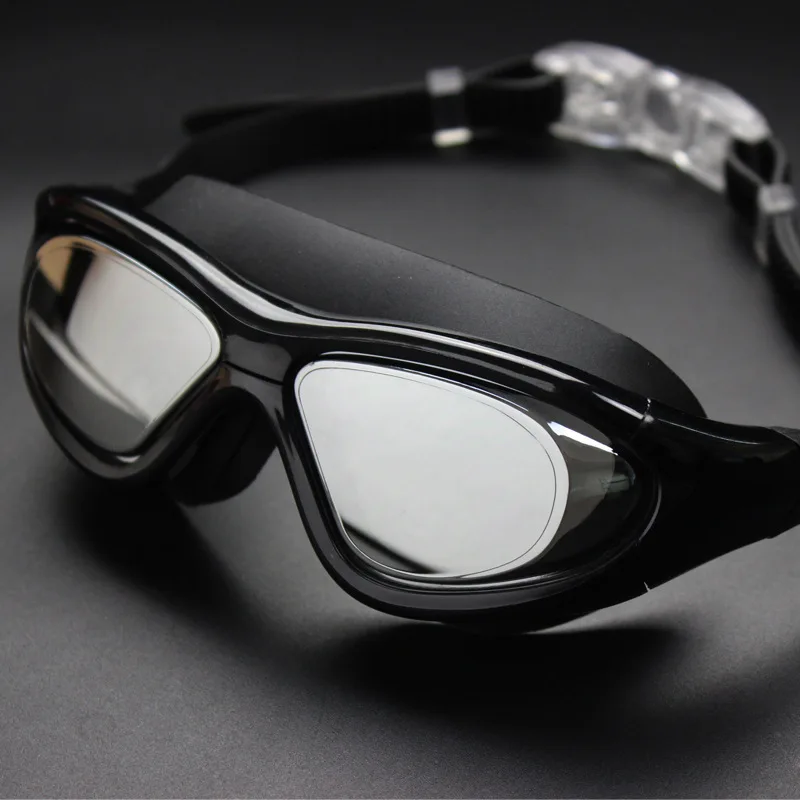 Men Swimming Goggles  Large Frame Anti-Fog UV Electroplate HD Swim Glasses Eyewear Women's Swimwear Natacion Hombre Pool