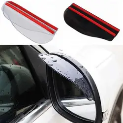 2Pcs Car Side Rear View Mirror Rain Eyebrow Visor Rain Shield Mirror Clear Waterproof Rain Snow Shield for Car Truck Accessories