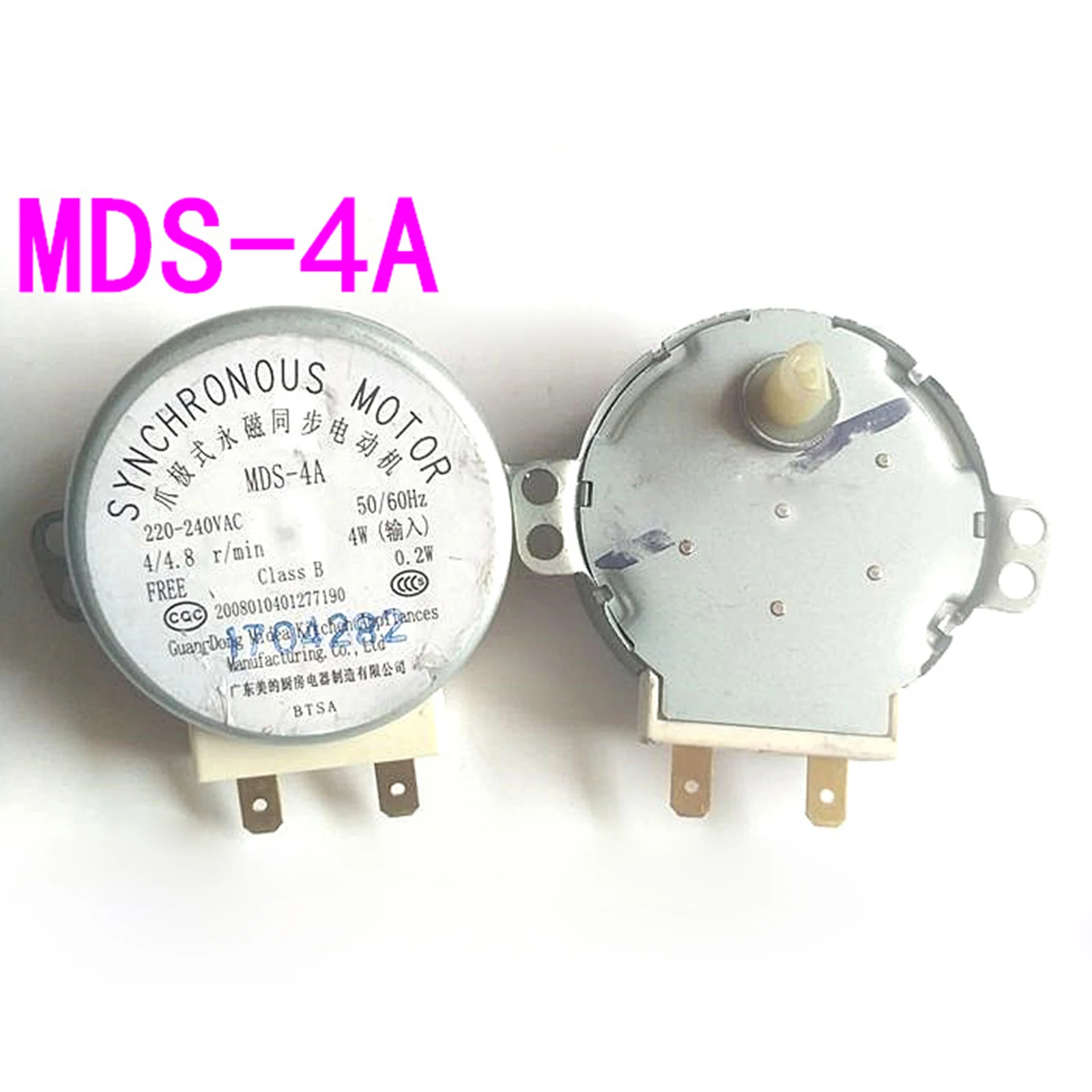 1Pcs Turntable Motor Synchronous Motors MDS-4A 220V 4W for Midea Microwave Oven Replacement Repair Parts