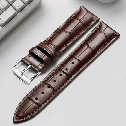 สำหรับ Garmin Venu 2 / Vivoactive 4 3 / Vivomo นาฬิกาหนังธุรกิจ20มม.22มม.สายหนังแท้