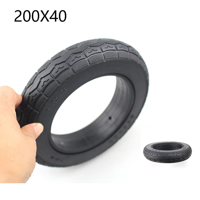 200x40 solid tire, used for replacing 200x40 tires on electric scooters such as Little Dolphin