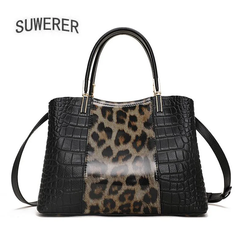 

women bags luxury brand high quality Handbag women's leather women bags 2021 shoulder bag ladys Leopard bag black