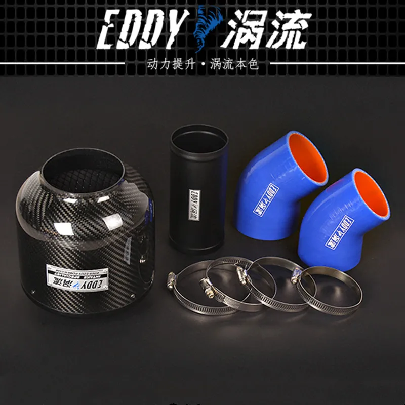 EDDY Intake System Air Intake Pipe & Carbon Fiber Air Filter for Volkswagen Golf 7 1.6L VW MK7 2014-2018 Car Engine Parts