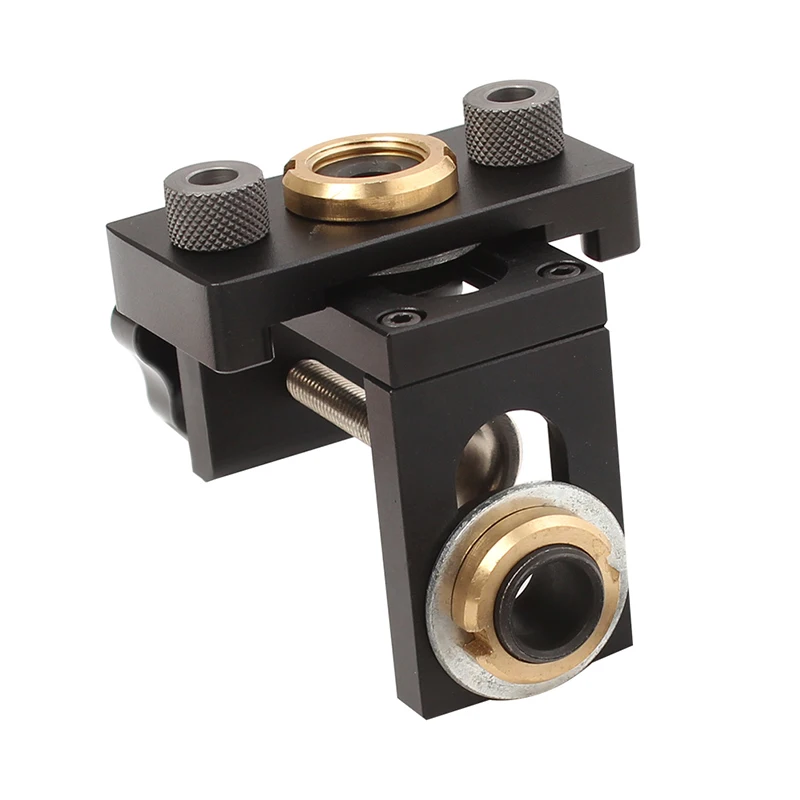 GanWei 3 in 1 maschera per tasselli regolabile Jig per fori tascabili per la lavorazione del legno con punta da trapano da 8/15mm per strumenti di perforazione per localizzatore di Guide di perforazione