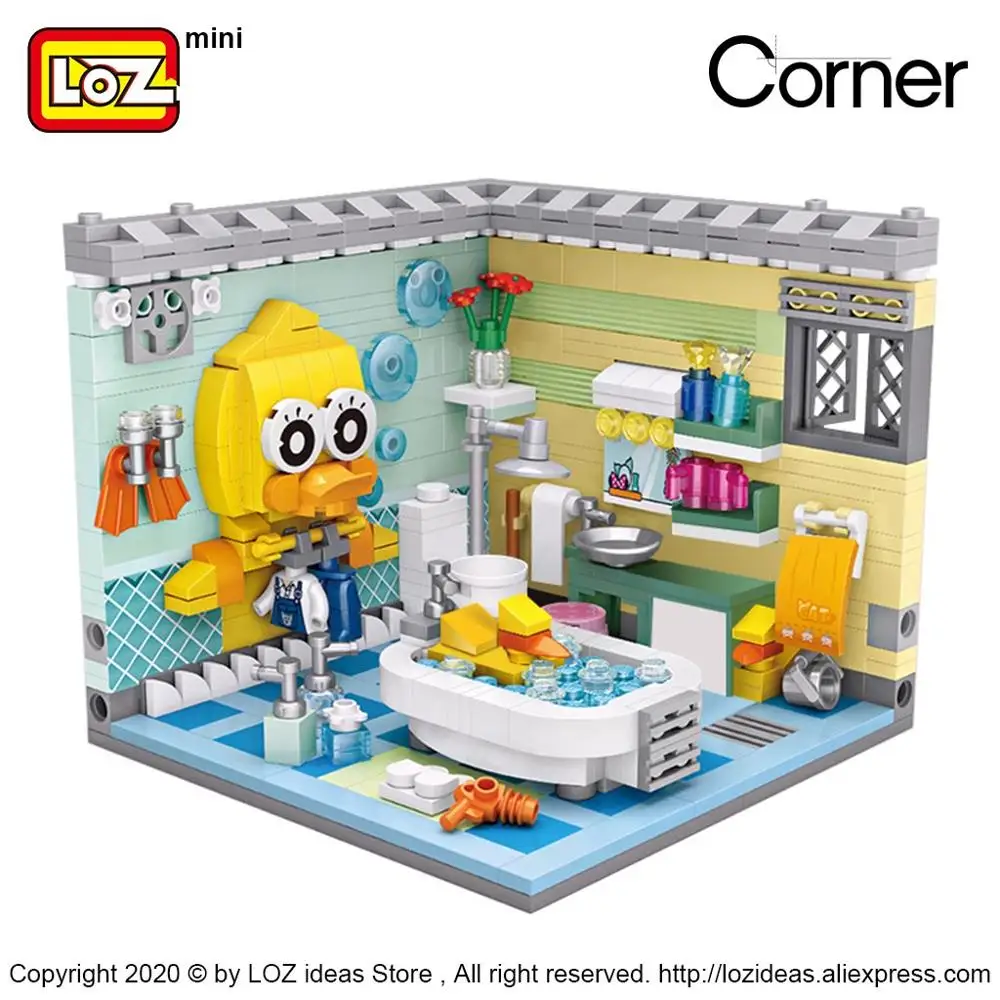 LOZ Mini Building Blocks Building Toy Plastic Assembled Children\'s Toy DIY Home Scene Model Corner scene