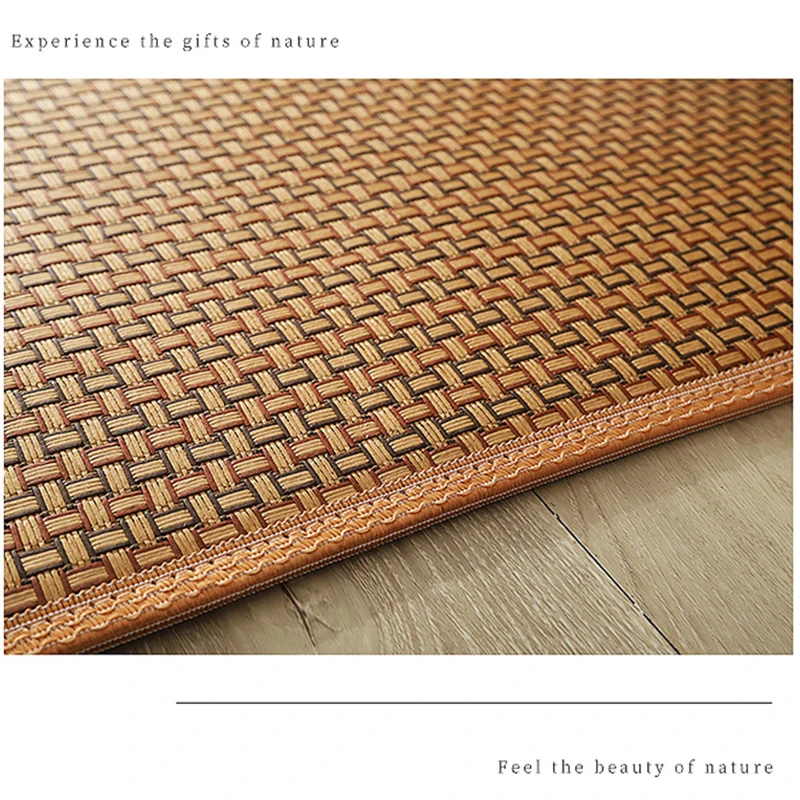 Japanese Style Tatami Mat Rattan Jute Floor Mat Thick Living Room Summer Cool Sleeping Mat Baby Play Mat Foldable Customized