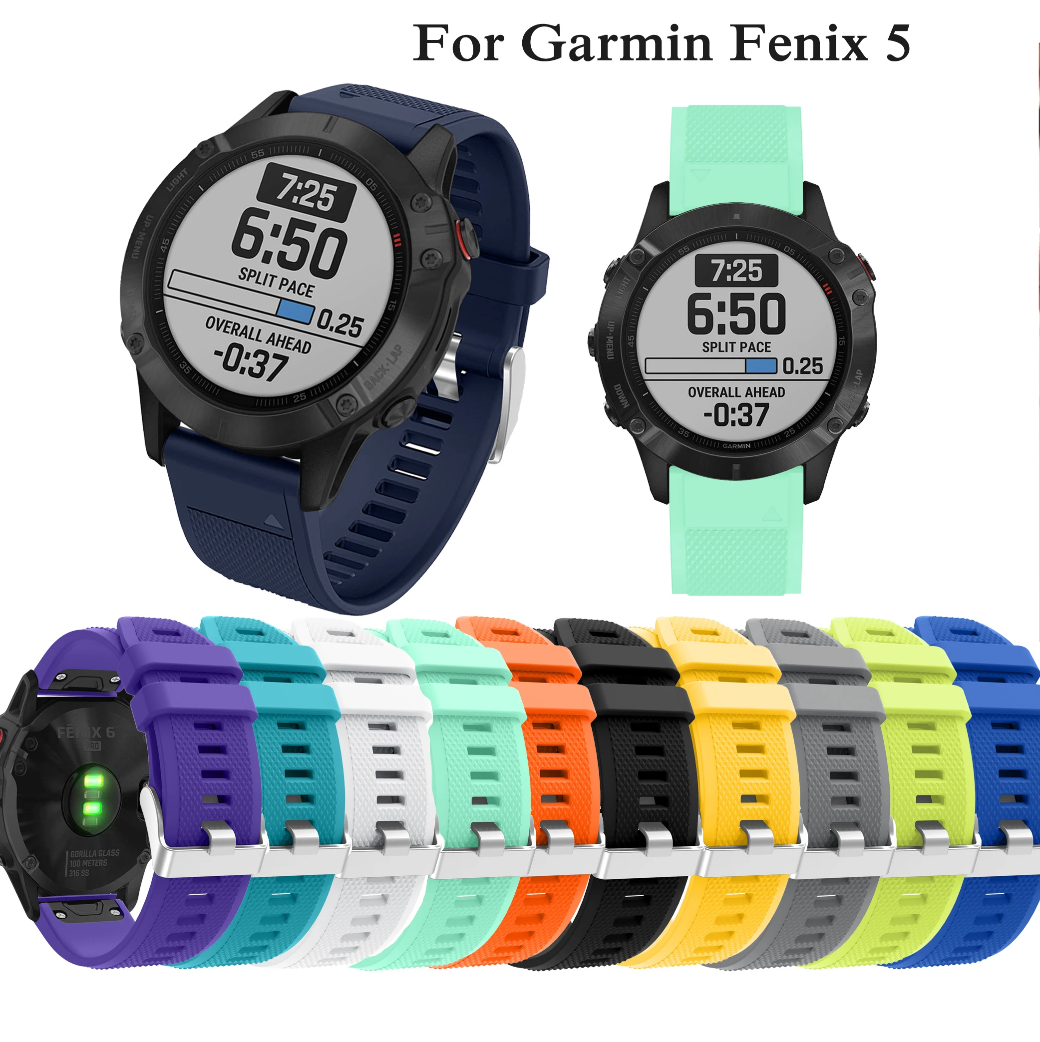 New Correa For Garmin Fenix 5 Quick Release fashion Silicone WatchBand for Garmin Fenix 6 7 fashion smartWatch Easyfit Watchband