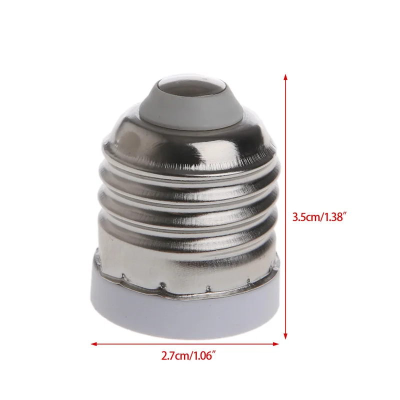 E27 to E17 Light Socket Base LED Halogen Light Bulb Lamp Adapter Converter Holder Base