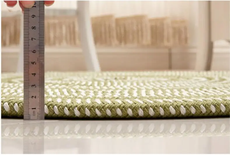 Thicken Woven Round Computer Cushion Carpets For Living Room Bedroom Rug Study room Tatami Carpet Household Mat Home Decoration