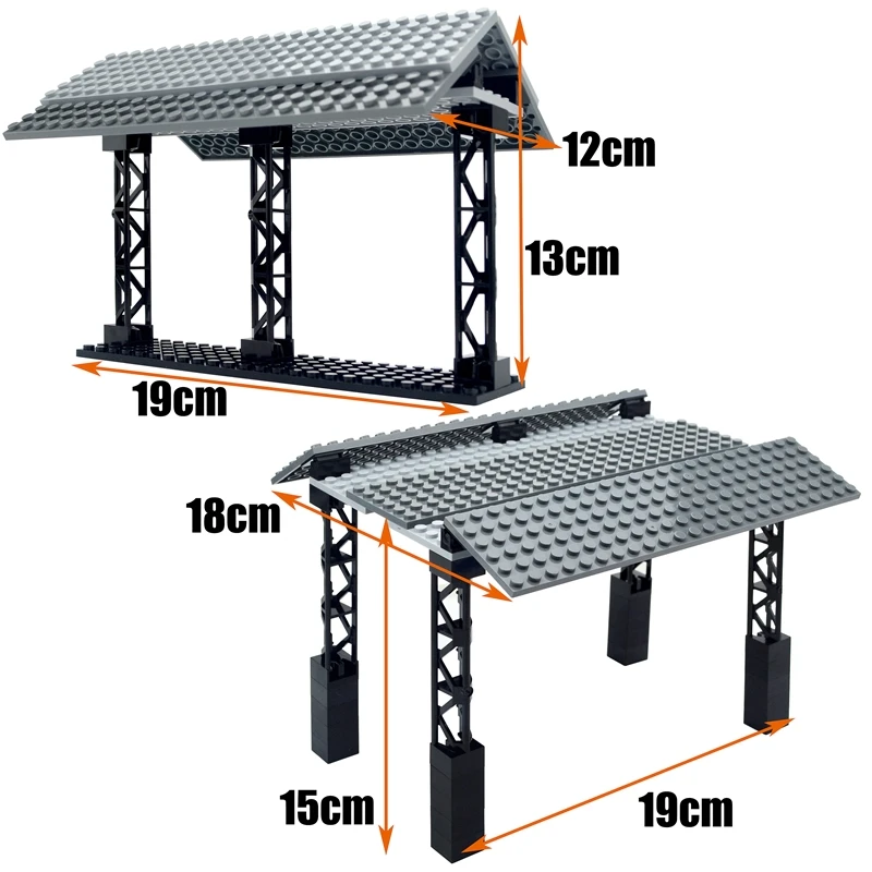 Lot De 67 Pièces Rails De Ville Pour Blocs De Construction – Courbes, Droits, Croisements & Ponts – Super Compatible Dès 3 Ans !