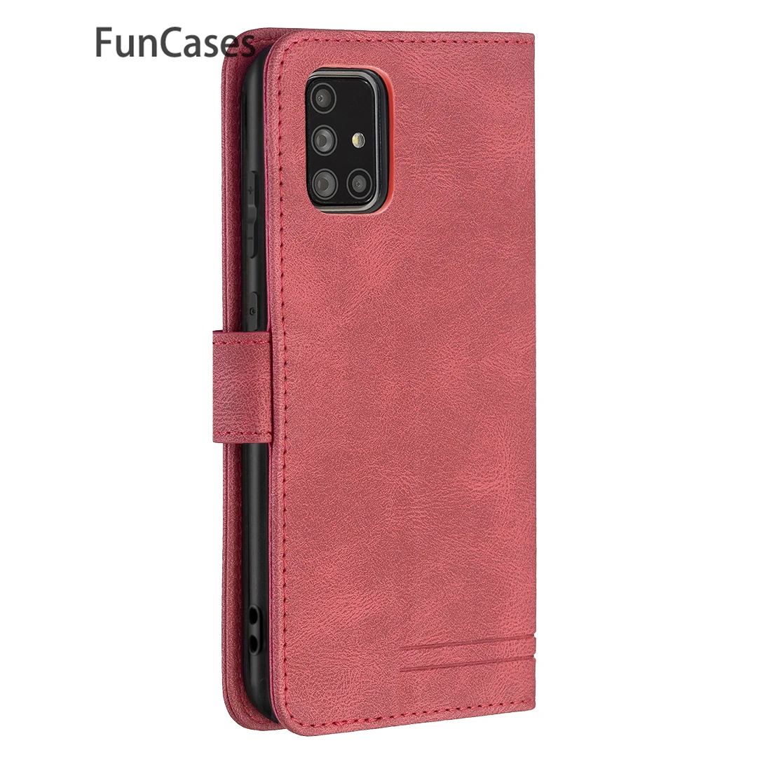 Leather Covers For etui Samsung A71 4G Fashion Phone Accessory sFor Samsung Galaxy carcaso A71 4G Csse Book Phone Case Celular