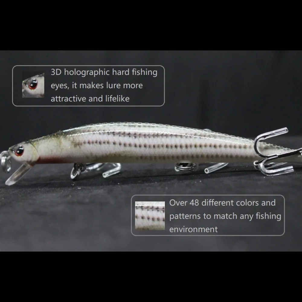 wLure Fishing Lure 11.7g 12cm Slim Long Style Body Shape Cutting Blade High Quality Hooks Lifelike HM616