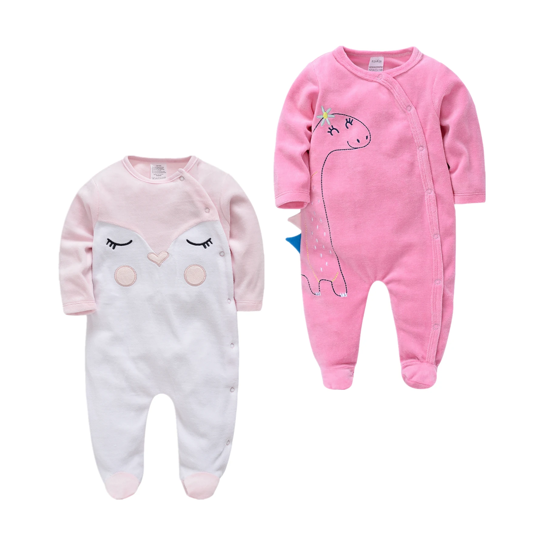 Pijamas De Bebe Christmas Baby Boy Pyjama Newborn Baby Girl Sleepsuit Cartoon Warm Winter Infant Pajamas Toddler Pijamas De Bebe