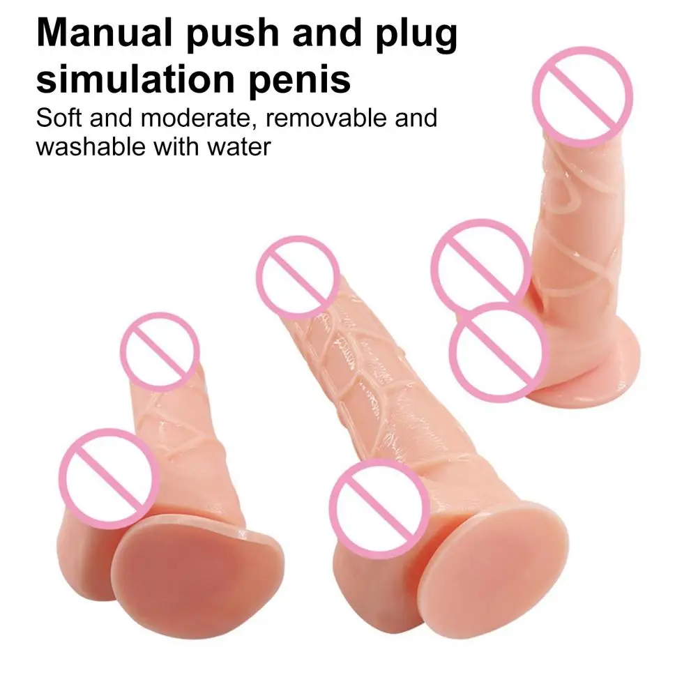 Dildo Anal Masturbator Removable Simulation Penis Female G-spot Masturbator Dildo Sex Toys Accessories