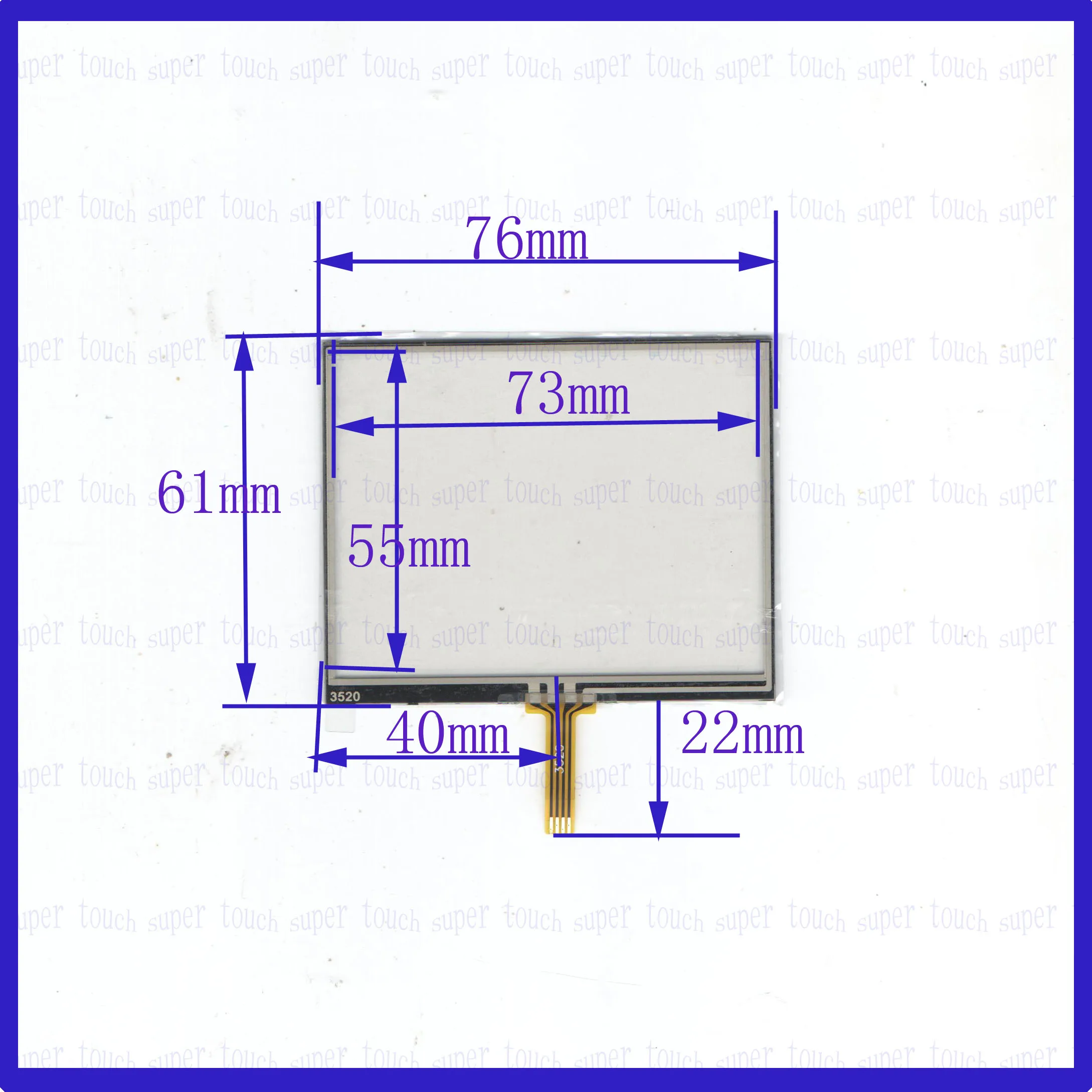 

ZhiYuSun QR4 6733S for LSD1TF-3504R063 WK35061VO digital player handwriting screen outer periphery dimension