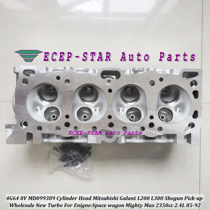 4G64 8V 22100-32680 Cylinder Head  MD099389 MD040520 For Mitsubishi Galant L200 L300 Shogun Pick-up Space wagon Mighty Max 2.4L