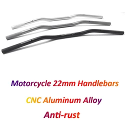 Universal for Renthal Handlebar 22mm Motocross CNC Aluminum Alloy Steering Wheel for CB500X CB1000R Z750 Z1000 ER6N FZ6 FZ1 R15