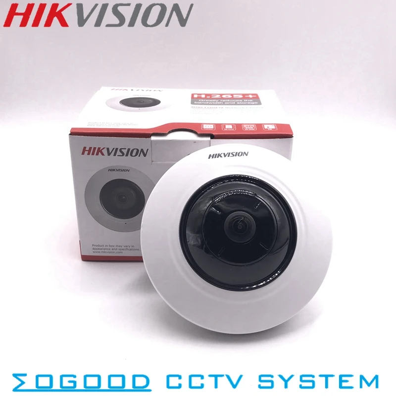 DS-2CD2955FWD-IS Hikvision 5MP Fisheye IP Camera Support SD Card PoE IR 10M Wholesale