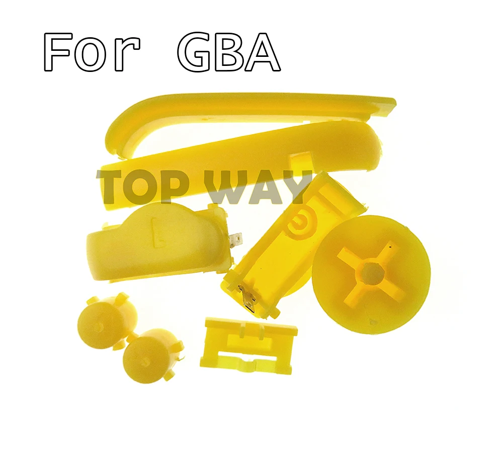 1 conjunto d-pads power on fora botões para gameboy avanço a b l r botões quadro para botões gba