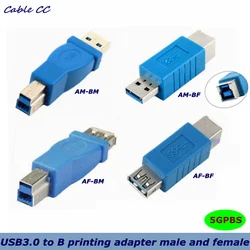 Adaptador USB 3.0 Macho Hembra para Impresora/Escáner – Alta Velocidad