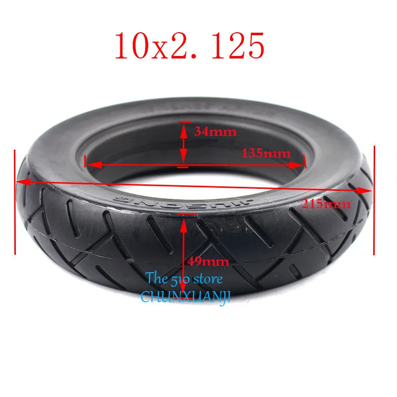 

2019 New 10x2.125 tyre with Good Quality for Electric Skateboard Scooter Hoverboard Non-Pneumatic 10inch Tire