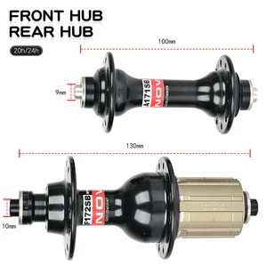 Novatec-Road Bike Hub ، A171SB ، F172SB ، أمامي 20 ساعة ، خلفي 24 ساعة ، تحرير سريع ، دراجة قابلة للطي ، 4 أقراص محمل ، 8-9-10-11-12 سرعة 7 ريم محور محمل المبيعات الرئيسي 20 - No2