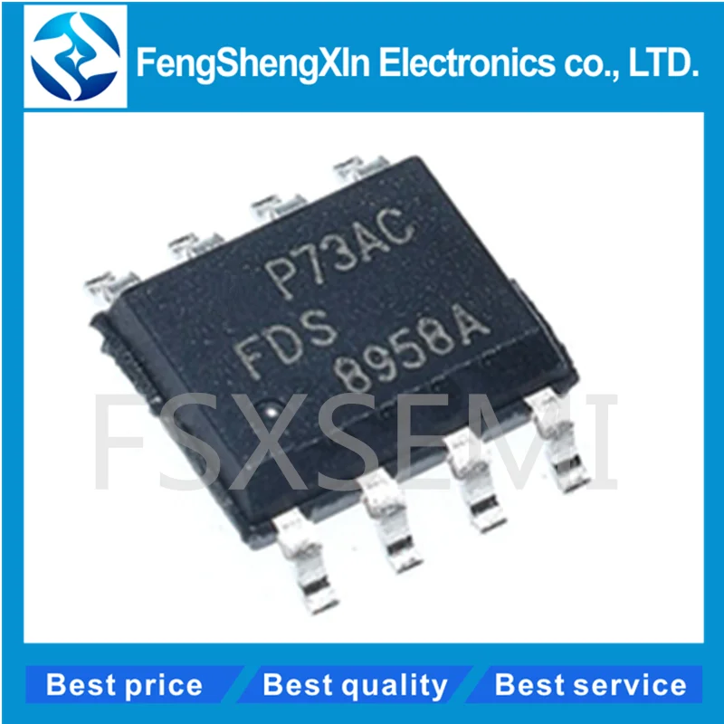 100pcs/lot  FDS8958A SOP-8 FDS8958  8958A MOSFET