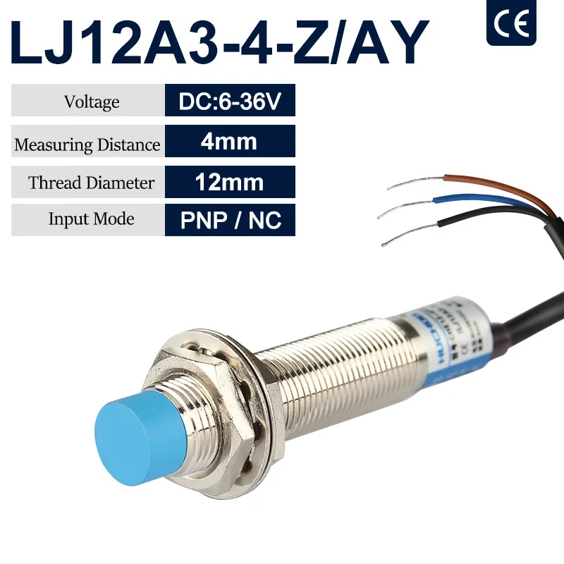 유도 근접 센서 감지 스위치, LJ12A3-4-Z, BX LJ12A3-4-Z, BY, NPN, PNP, DC 6-36V 접근 센서, 12mm