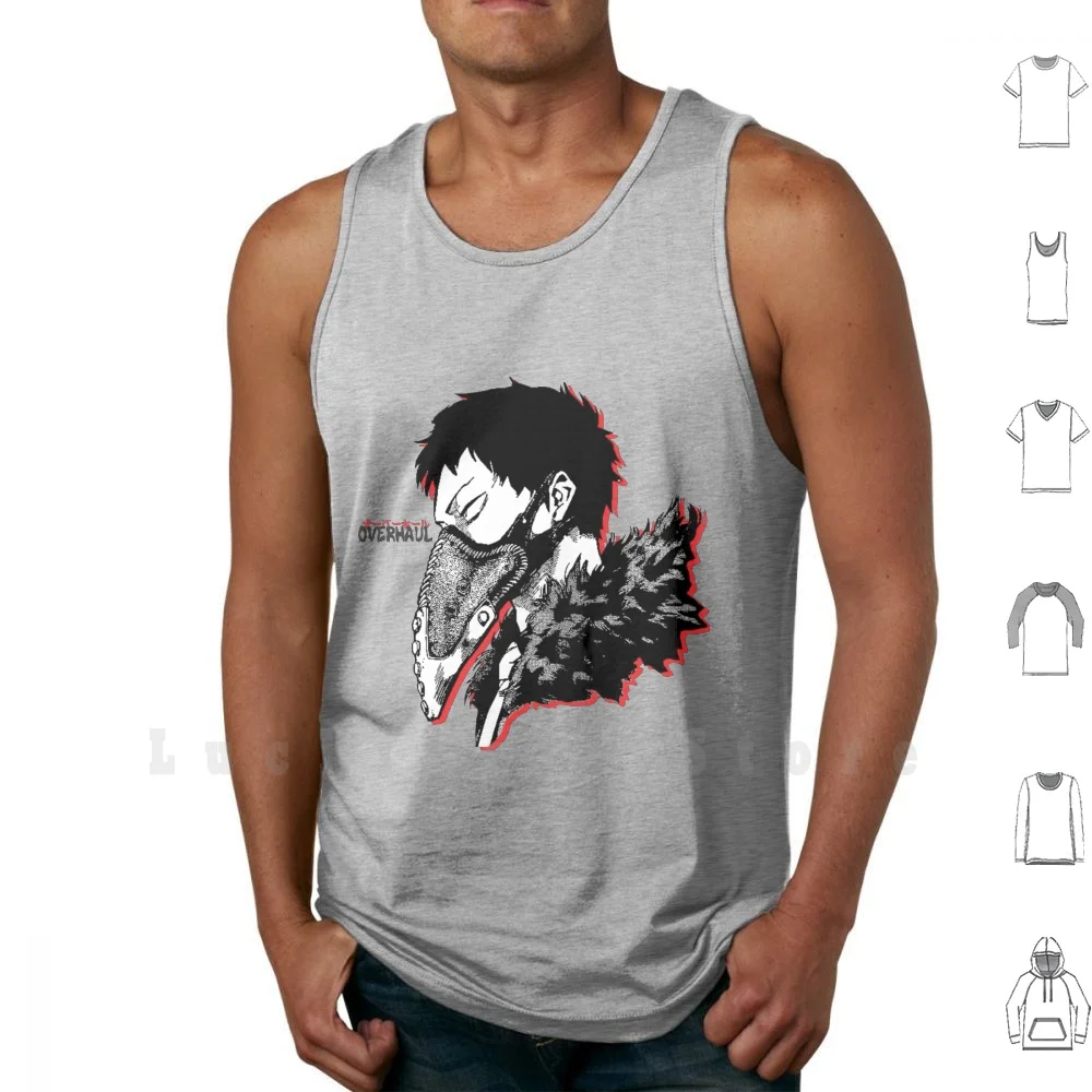 Overhaul Chisaki Mha Tank Tops Vest Sleeveless Mha Bnha Anime Japan Japanese Cartoon Animation Villain Overhaul