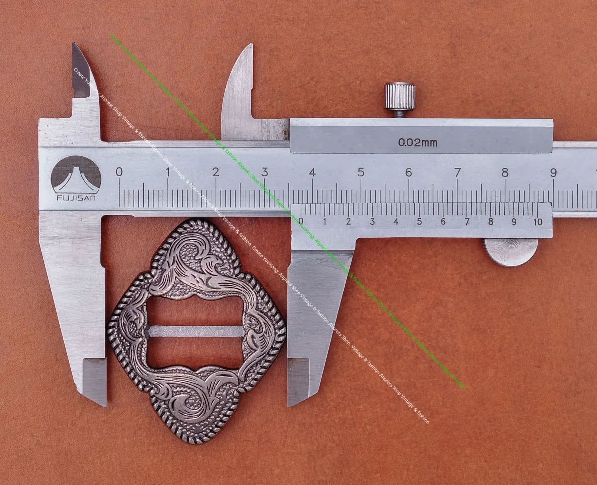 6x antike messing beschichtete Western Rodeo Blume geschnitzt Leder Handwerk Sattel Reiß nägel Halfter geschlitzt Concho Zaumzeug Gürtels chnalle Dekor – Detail 18