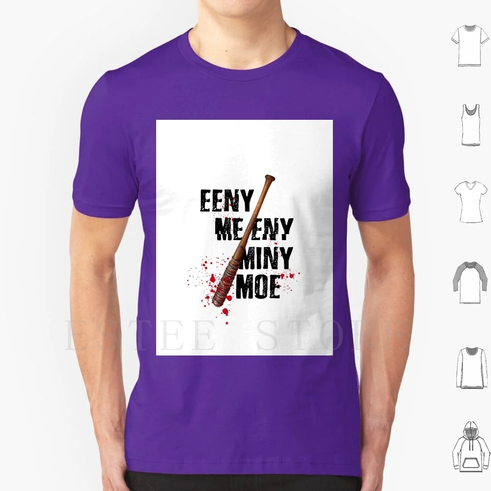 The Walking Dead-Eeny Meeny Miny Moe T Shirt Men Cotton 6xl Walking Dead Baseball Bat Zombies Lucille Negan Saviours Rick Blood