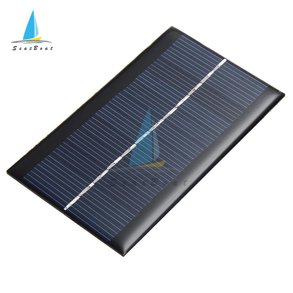Pannello solare 6V 0.6W 1W Mini Sistema Solare FAI DA TE Per La Batteria Del Telefono Cellulare Caricabatterie Solare Portatile Cellulare