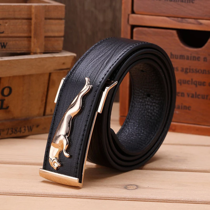 (Ta-weo) Men's Retro Cowhide Leather Belts, Fashion All-match Pure Hand-made Brush Color