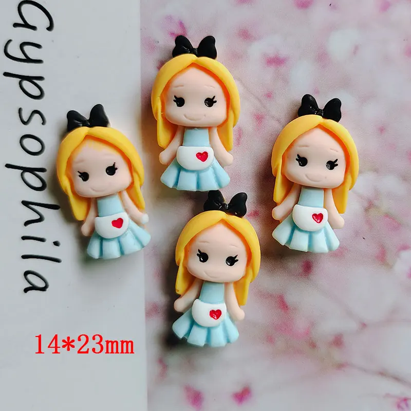 20PCS/lot DIY Resin Cartoon Princess Cute resin Girls Resin accessories for Kids hair clip cover