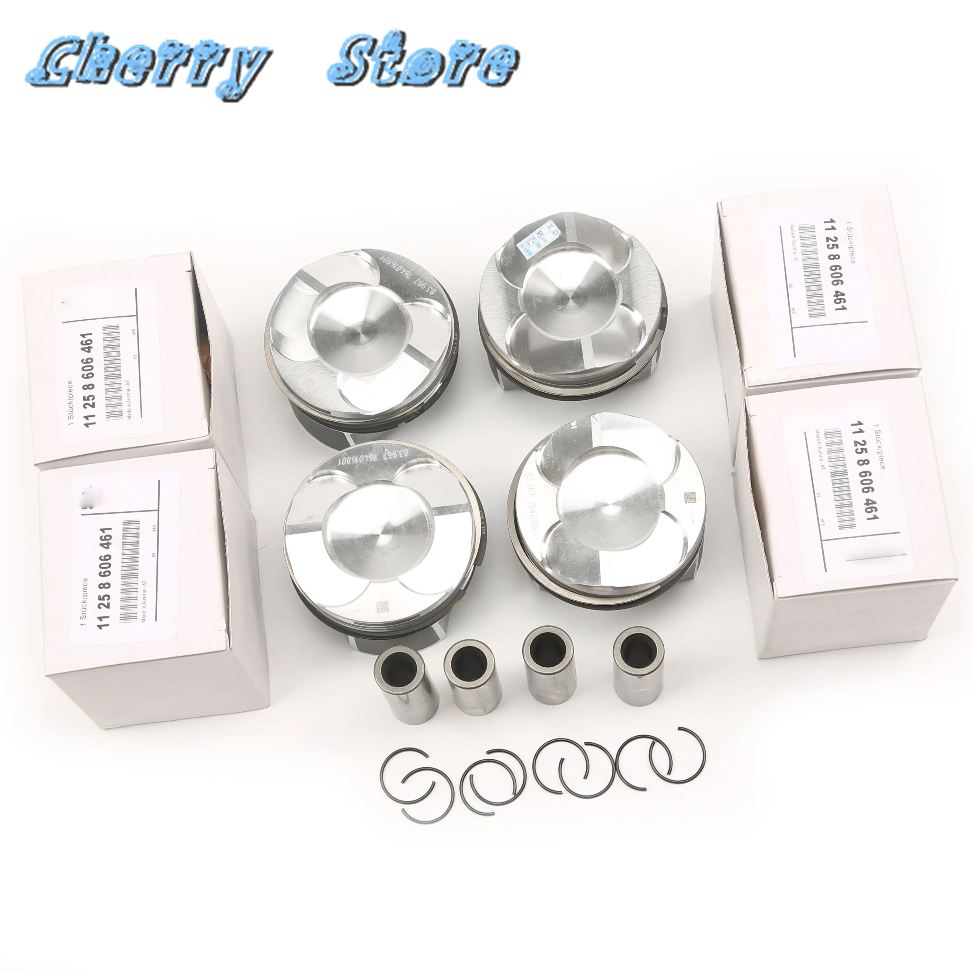 4Pcs Pistons & Rings Set 84MM Φ22MM 11258606461 For BMW F23 F22 220i F34 F30 F31 320i F36 F33 F32 420i F10 F11 520i N20B20A 2.0T