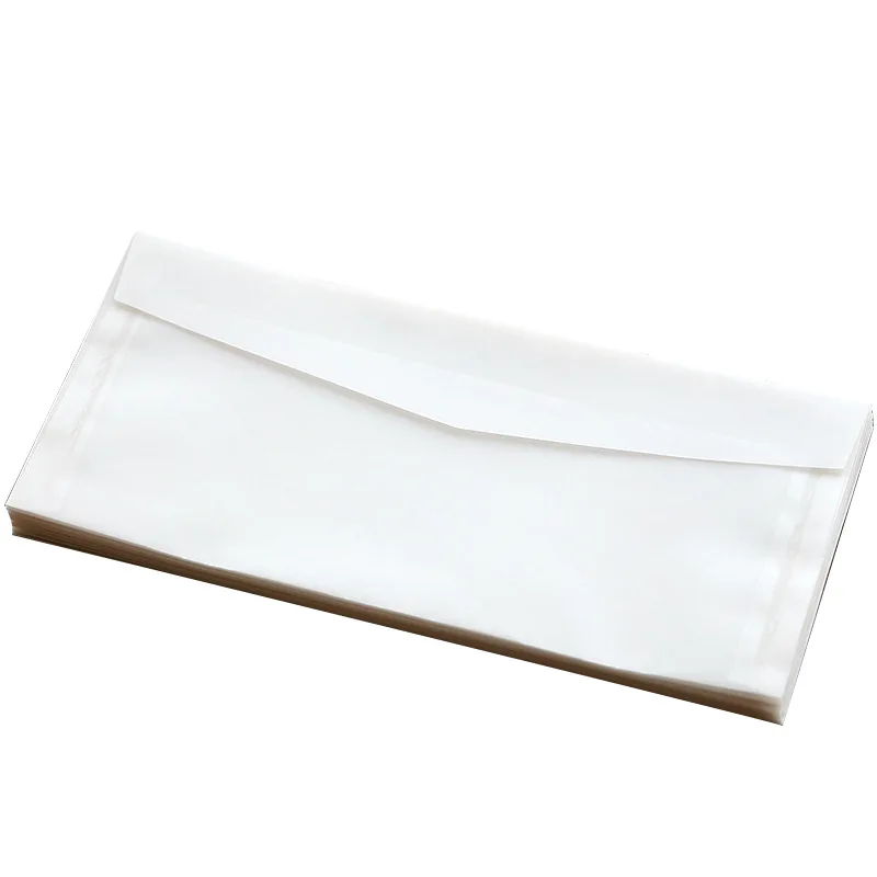 Sobres de papel translúcido transparentes personalizados, juego de sobres de invitación de boda Vintage, carta para tarjetas, 10 unidades por lote