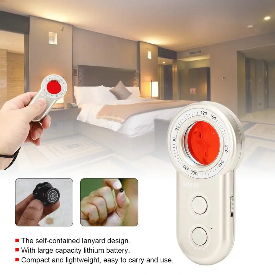 SQ101 Anti-Spy Anti-Monitoring Camera Dectector Infrarood Anti-Diefstal Security Scanner Locator Compact Lichtgewicht