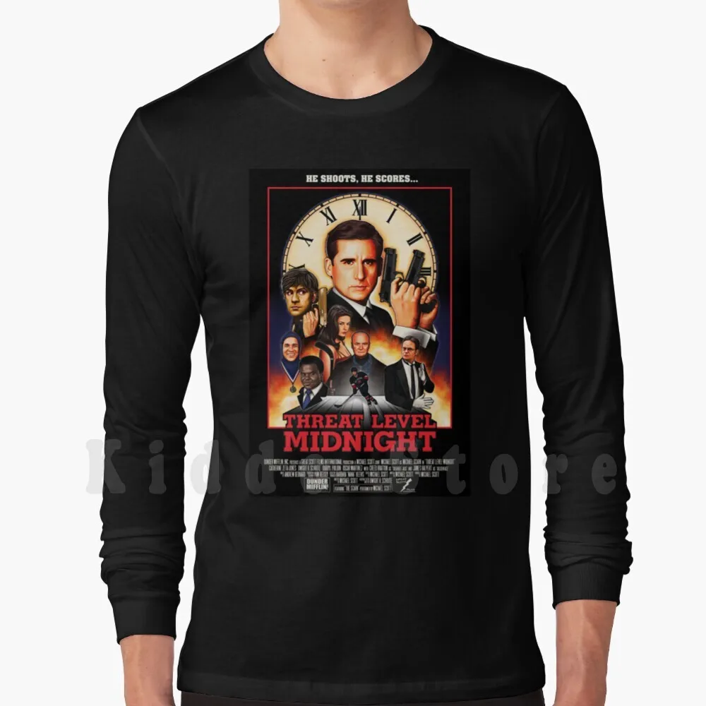 Threat Level Midnight Hoodie met lange mouwen Threat Level Midnight Threat Level Midnight Threat Level Midnight The