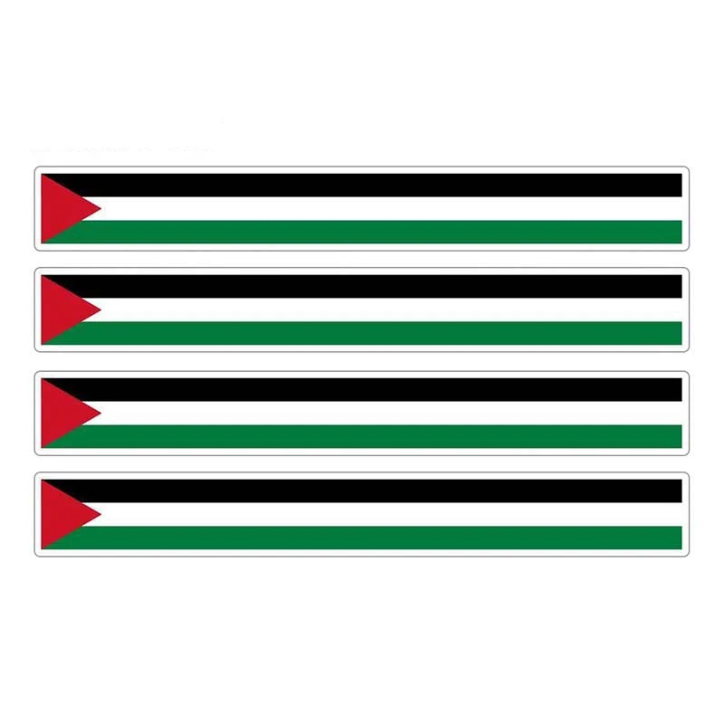 

4x for Palestine Bar Flag Car Sticker Windshield Bumper Motorcycle Helmet Decal High Quality KK Vinyl Waterproof PVC