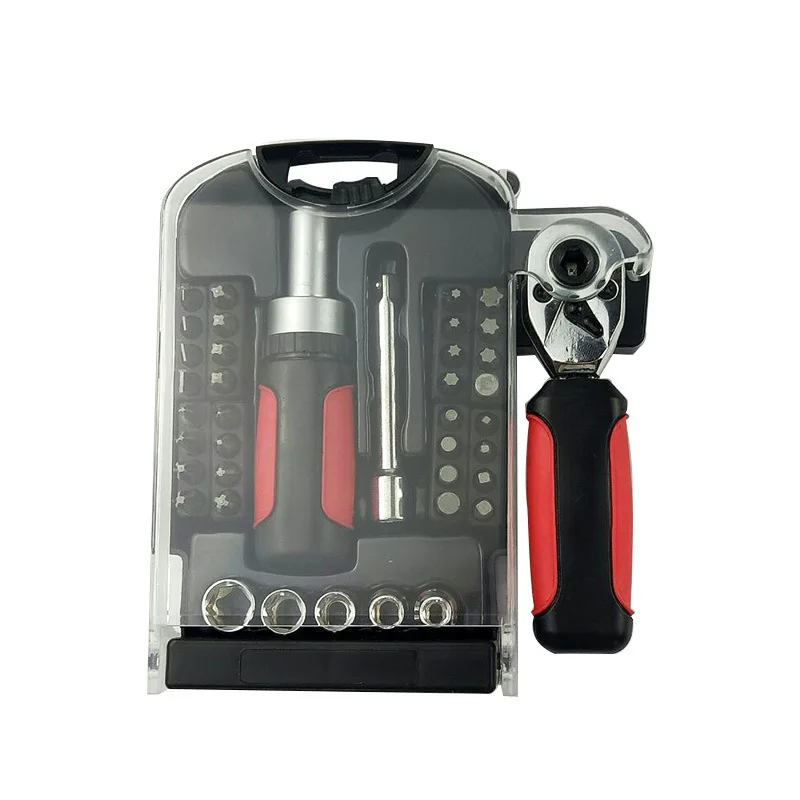 Household Tools Ratchet Wrench Adjustable Wrench Repair Tool 40pc Short Handle Tool Set