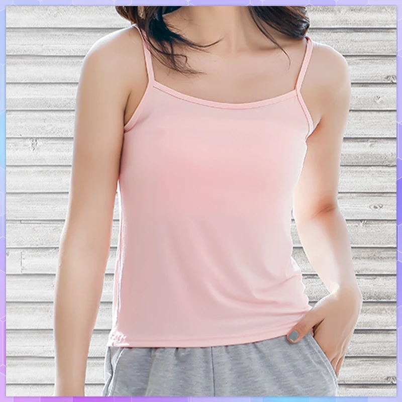 Solid Women Cotton Vest Camis White Tank Tops Female Summer Sexy Strap Basic Tops  Thin Slim Modal Sleeveless Camisole