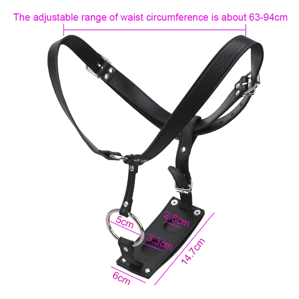 IKOKY Underwear Pants Adult Products Leather Chastity Device Sex Toys For Men Women Butt Plug And Dildo Harness Belt Sex Shop