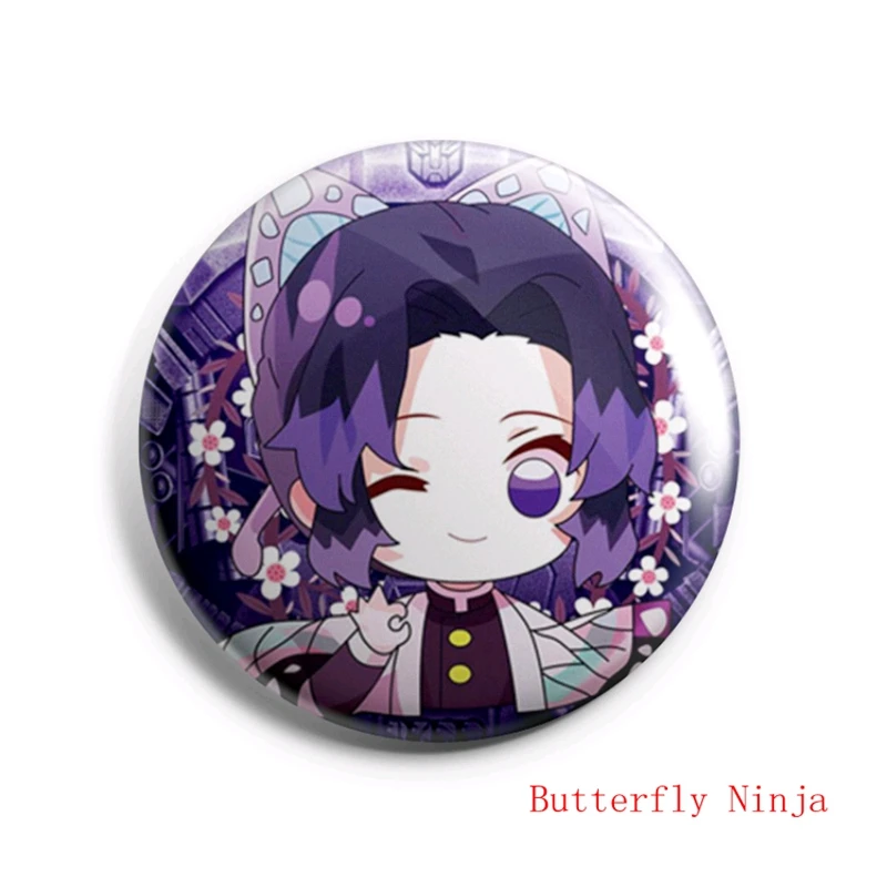 Insignia de Anime Demon Slayer para niños, broche decorativo de PVC con icono de Kamamon, Nidouzi, mi esposa, Zenyi