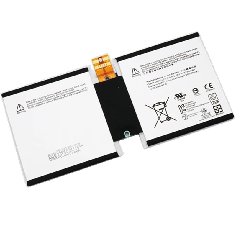 Imagem -06 - Supstone Original Genuíno G3hta003h G3hta004h G3hta007h Bateria para Microsoft Surface 1645 1657 Tablet pc 1icp3 96 912