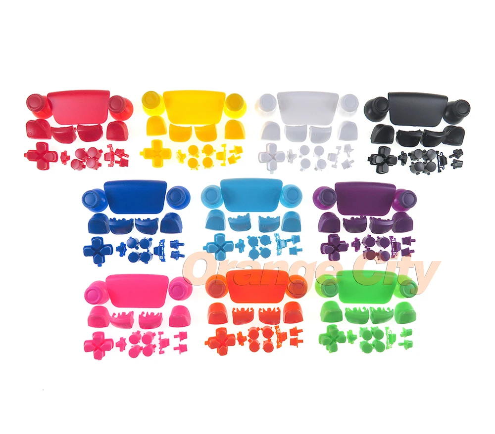 30sets For PS5 V1 Full Set Button Handle Joysticks Cover Caps D-pad R1 L1 R2 L2 Direction ABXY Buttons For Playstation5 V1.0