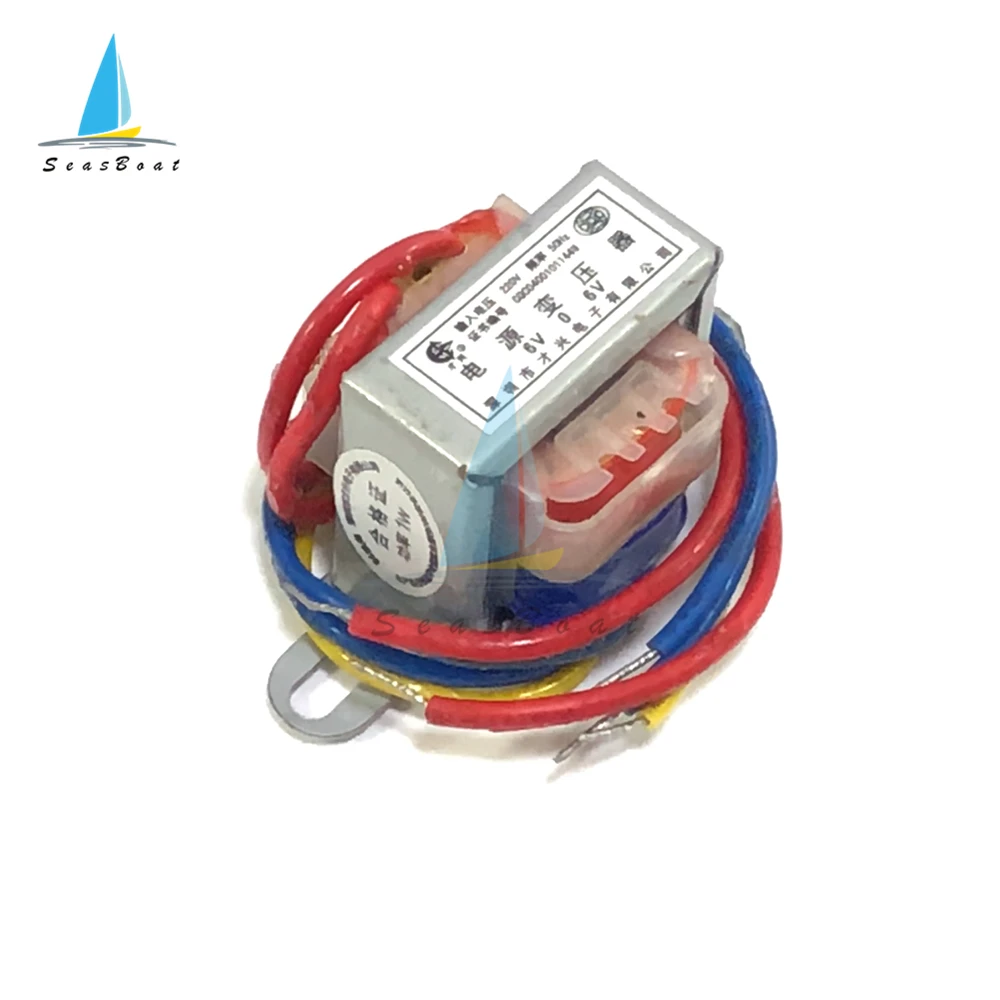 AC 6V 9V 12V Output Voltage 1W EI Copper Core Input 220V 50Hz~60Hz Single Voltage 2 Line Copper Power Transformer