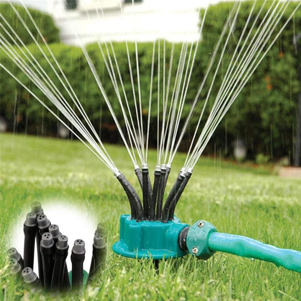 

360° Garden Automatic Multi-head Sprinkler Watering Sprinkler Gardening Tool Irrigation Spray Shower Noodle Sprinkler Head 2022