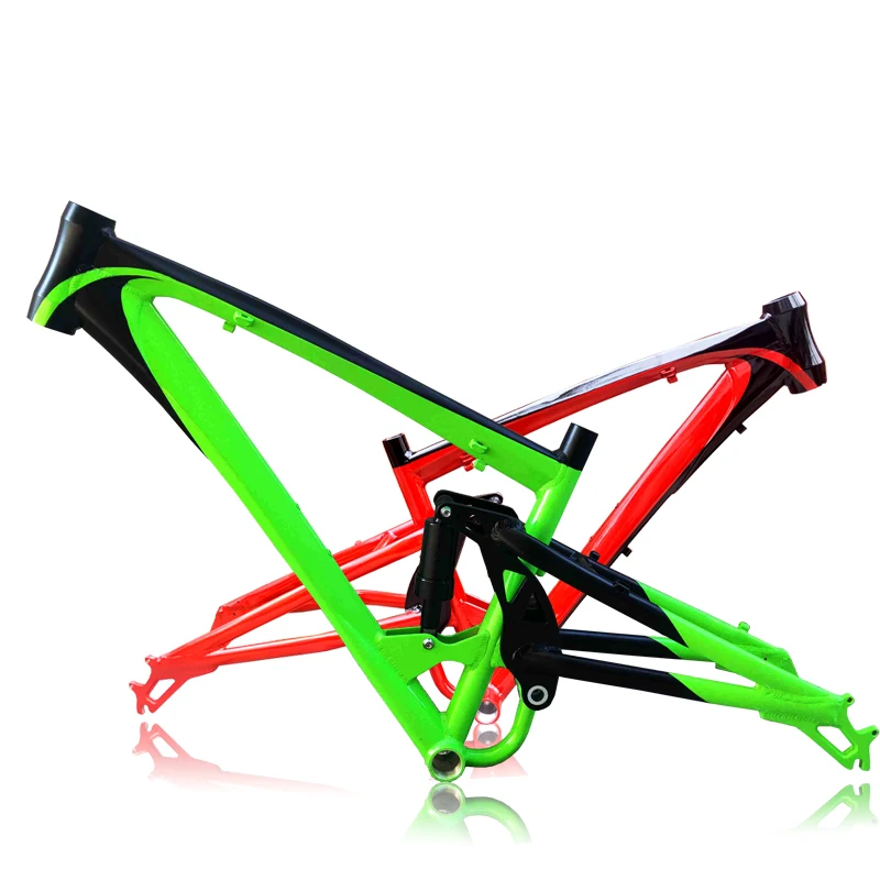 Kalosse-Aluminum Alloy Soft-Tail Bicycle Frame, Travel, Fat Bike, Snow, 165mm, 26*4.8 in