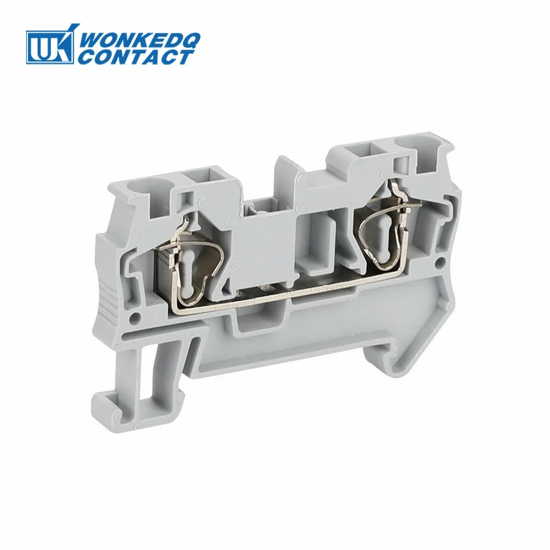 10Pcs ST4 Spring Connection Terminals 4 mm² 12AWG Wiring Return Pull Plug Wire Electrical Connector Din Rail Terminal Block ST 4